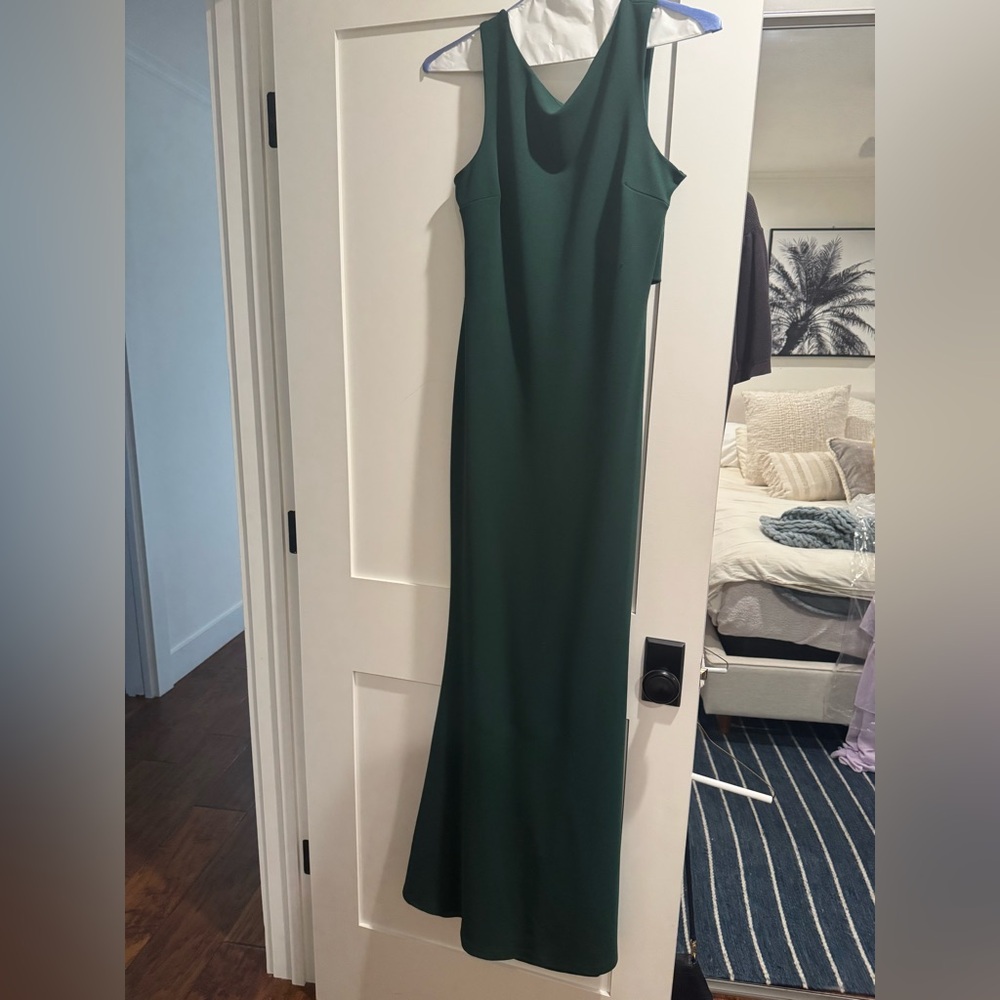 Lulus Love In Your Eyes Hunter Green Knotted Mermaid Maxi Dress